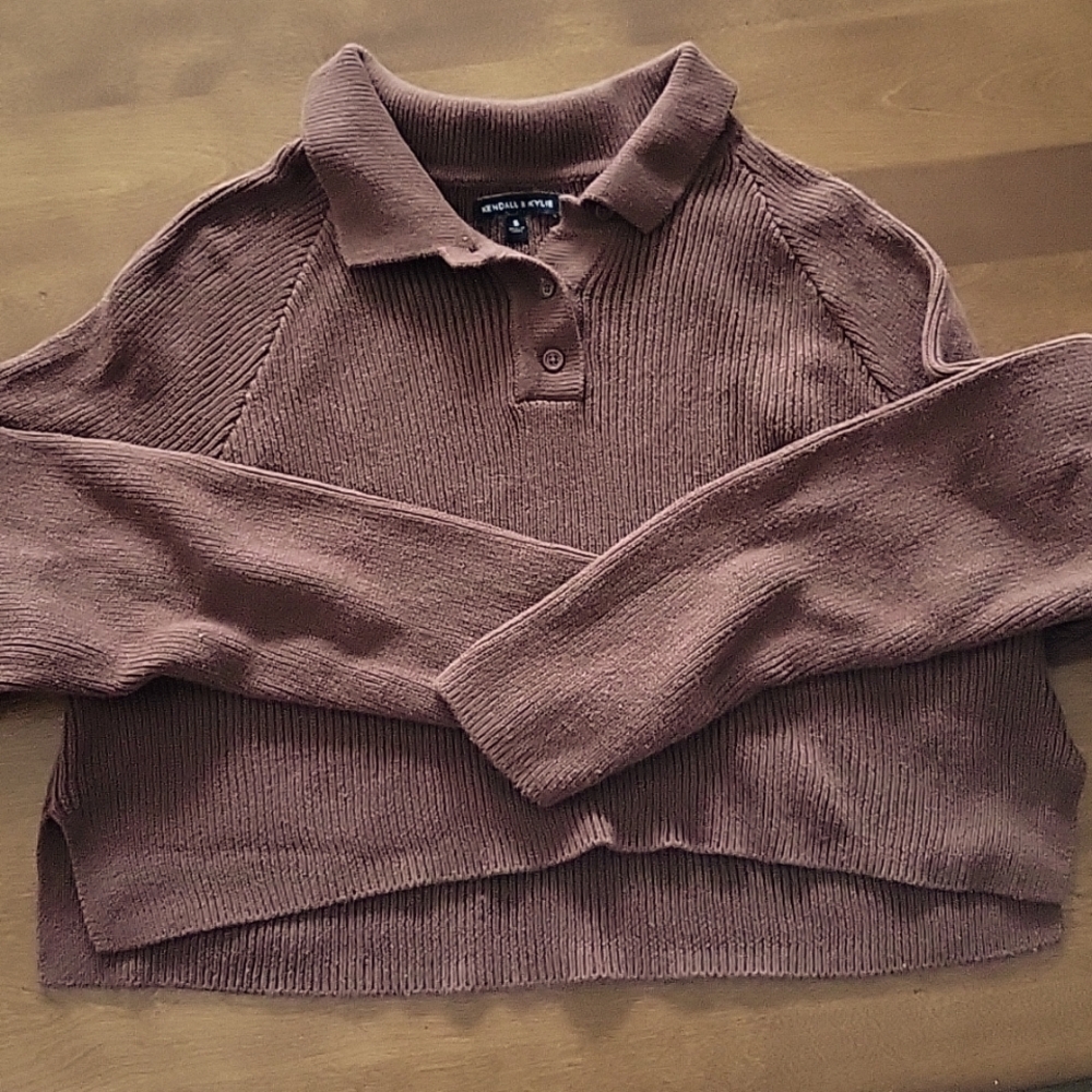 Kendall and Kylie Size S Brown Pac Sun Sweater